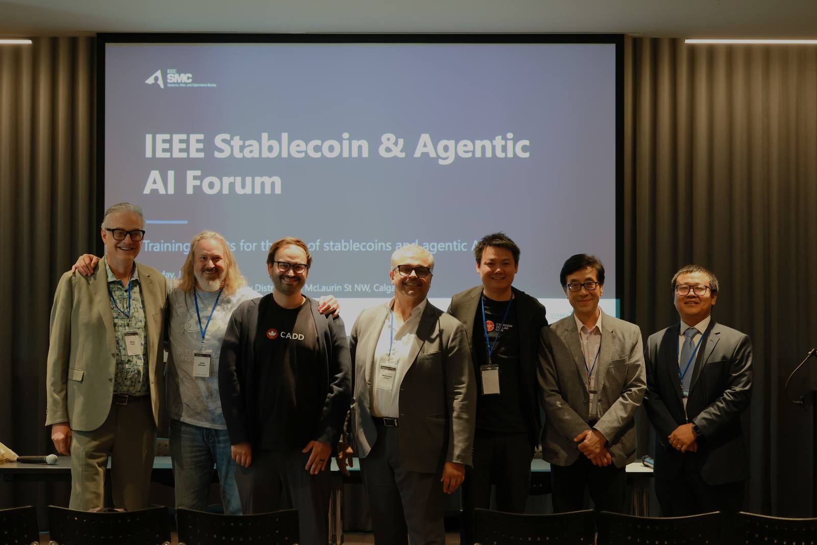 Speakers at the IEEE Stablecoin and Agentic AI Forum in Calgary