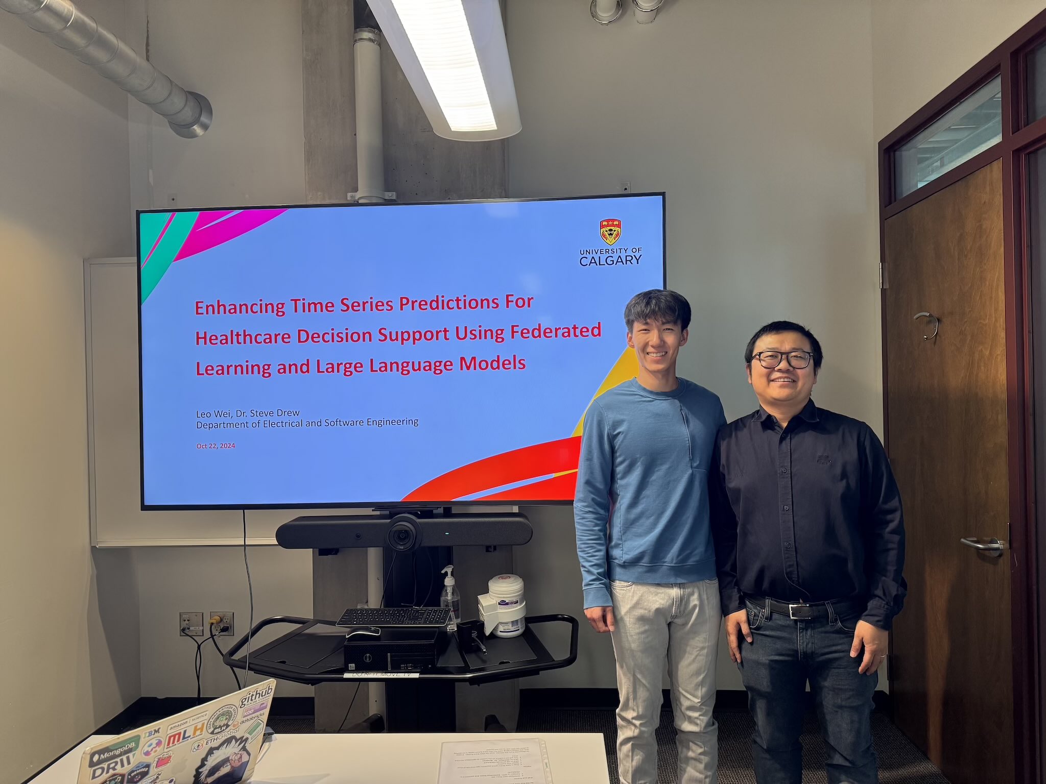 Leo Wei at his MSc thesis defense